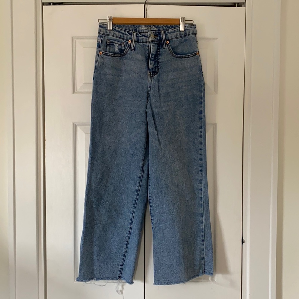 Wild Fable Wide Leg Cropped Jeans, Sz. 4